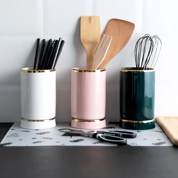 Nordic Art Ceramic Phnom Penh Vertical Chopsticks Cage Kitchen Storage Box Simple Household Knife and Fork Storage Box Can Drain
Nordic Art Ceramic Phnom Penh Vertical Chopsticks Cage Kitchen Storage Box Simple Household Knife and Fork Storage Box Can Drain