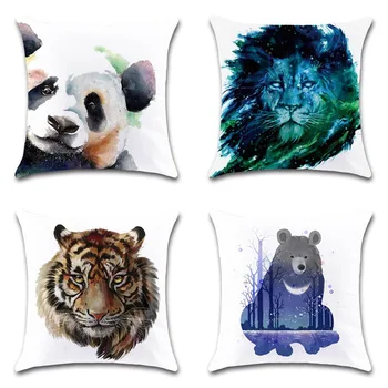 Animals head printed panda lion tiger white Cushion Cover Decorative Home sofa seat friend office kids bedroom gift pillowcase
Animals head printed panda lion tiger white Cushion Cover Decorative Home sofa seat friend office kids bedroom gift pillowcase