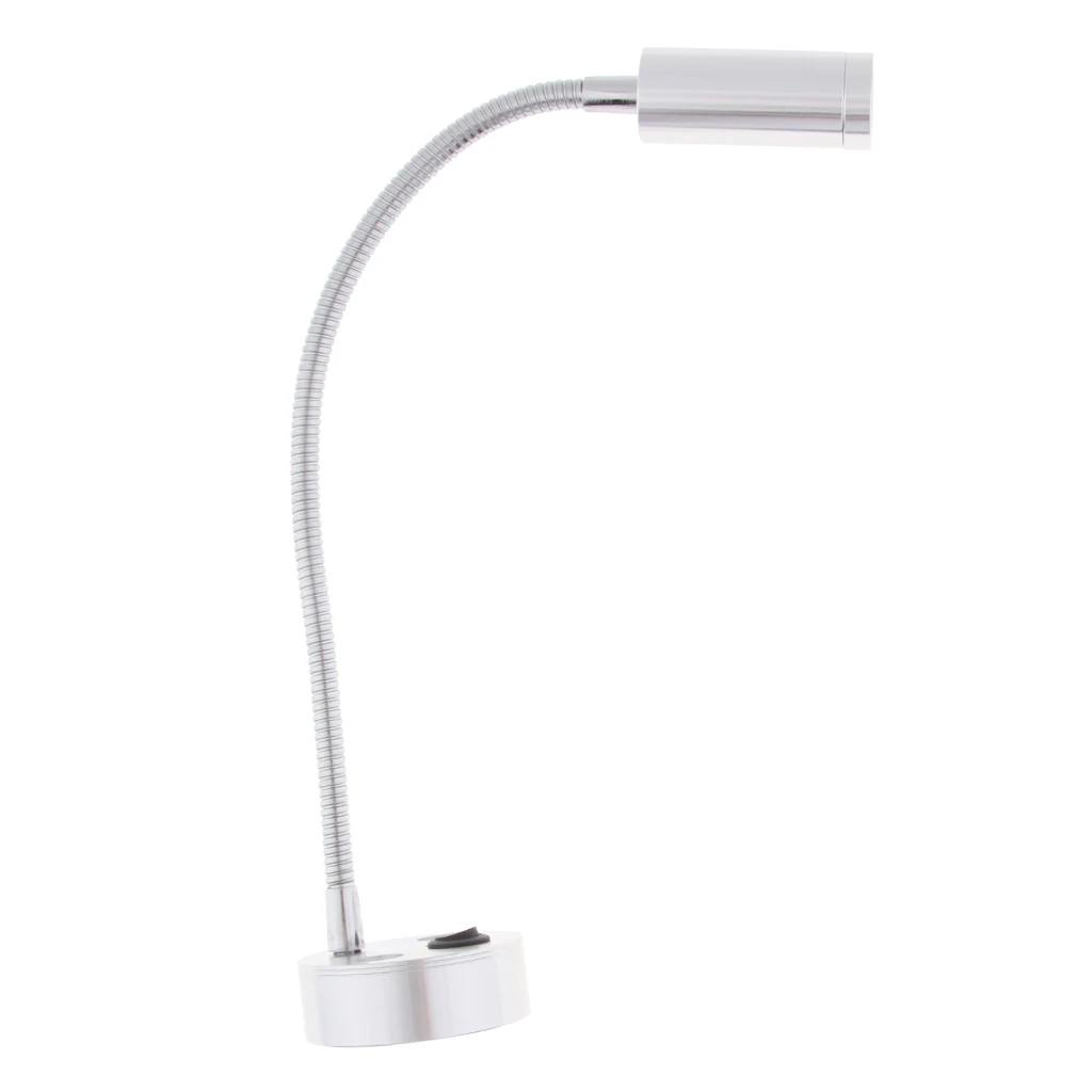RV Boat LED Reading Lamp Flexible Gooseneck Interior Light 12V 3W 170LM RV Boat LED Reading Lamp Flexible Gooseneck Interior Light 12V 3W 170LM