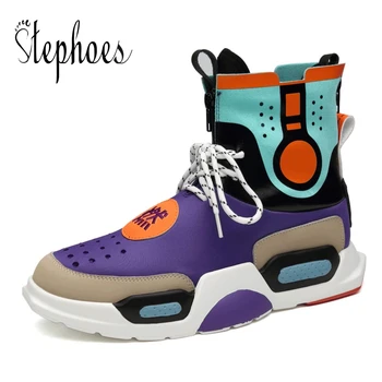 Stephoes Men Fashion Casual Dad Shoes Spring Autumn High Top Genuine Leather Thick Bottom Leisure Sneakers Male Trending Shoes
Stephoes Men Fashion Casual Dad Shoes Spring Autumn High Top Genuine Leather Thick Bottom Leisure Sneakers Male Trending Shoes