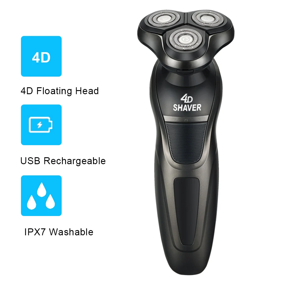Electric Shaver 4D Floating Heads Razor Whole Body Washable Men Beard Trimmer Travel Portable USB Rechargeable Shaving Machine
Electric Shaver 4D Floating Heads Razor Whole Body Washable Men Beard Trimmer Travel Portable USB Rechargeable Shaving Machine