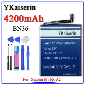 For Xiao Mi New Battery BN36 4200mAh for Xiaomi Mi6X Mi 6X MiA2 Mi A2 High Quality Phone Replacement Batteries
For Xiao Mi New Battery BN36 4200mAh for Xiaomi Mi6X Mi 6X MiA2 Mi A2 High Quality Phone Replacement Batteries