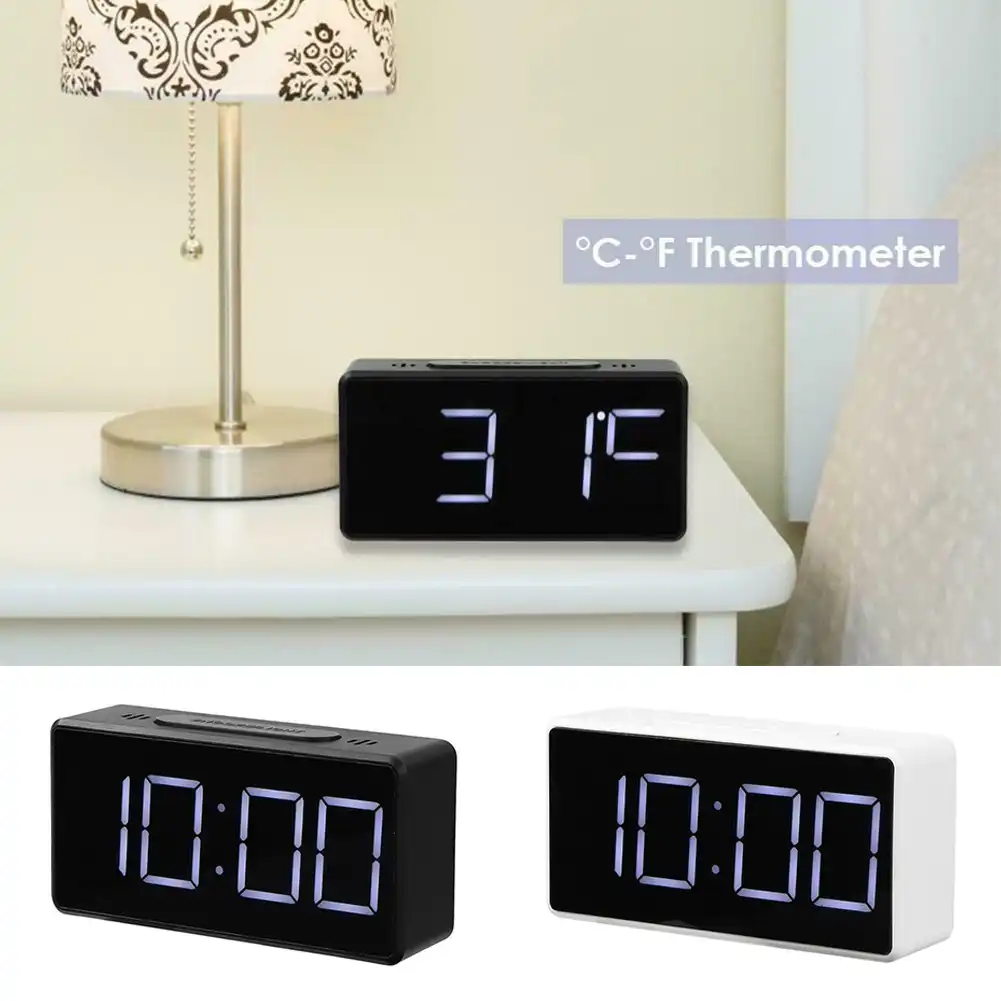 led alarm clock bedside clock student alarm clock digital snooze