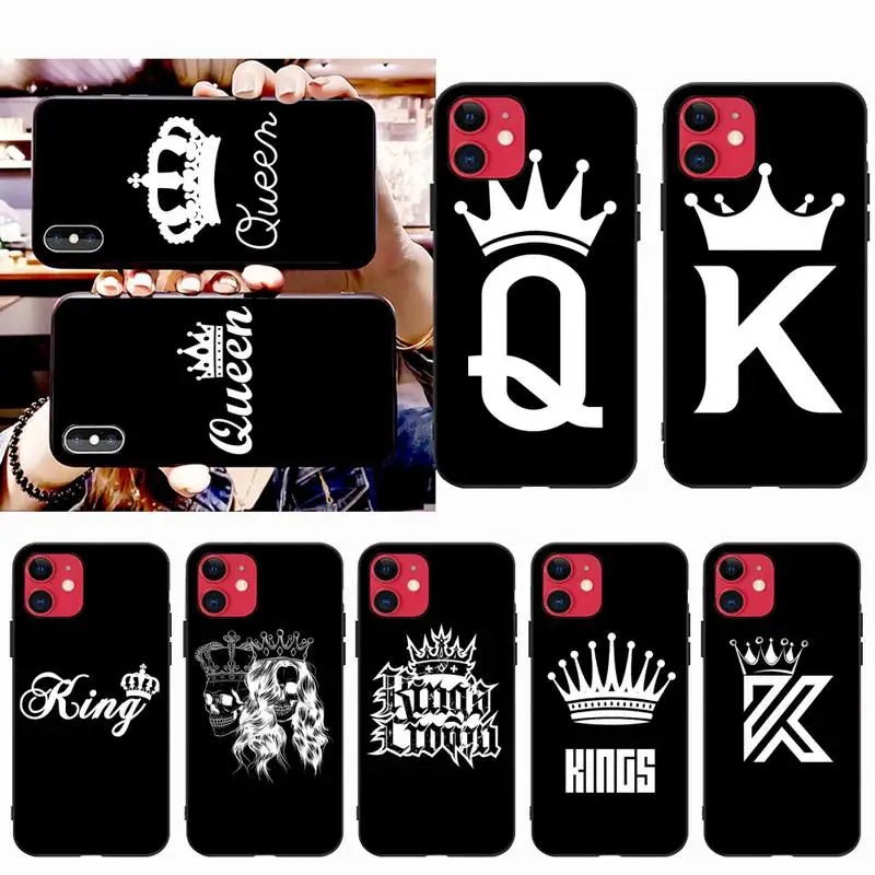 HPCHCJHM king Queen Crown Newly Arrived Black Cell Phone Case for iPhone 11 pro XS MAX 8 7 6 6S Plus X 5S SE 2020 XR case
HPCHCJHM king Queen Crown Newly Arrived Black Cell Phone Case for iPhone 11 pro XS MAX 8 7 6 6S Plus X 5S SE 2020 XR case