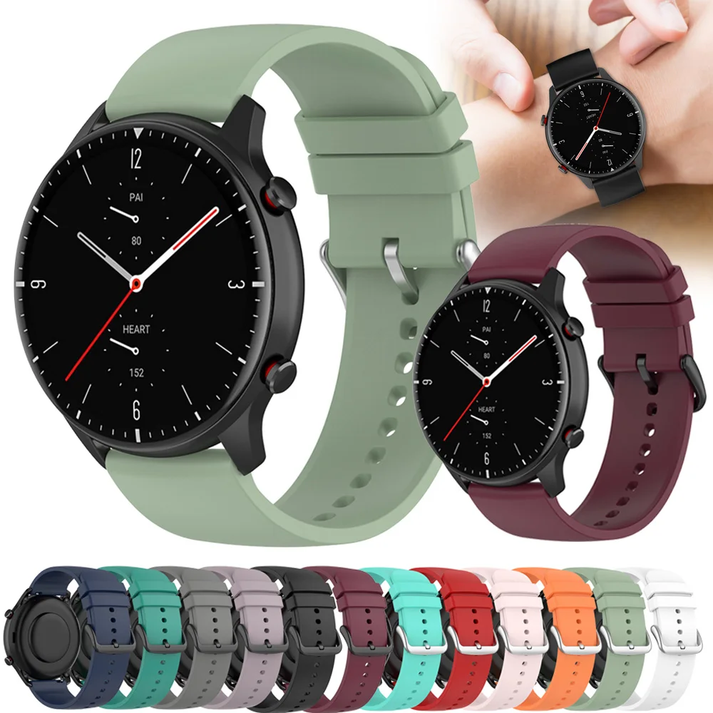 For Huami Amazfit GTR 2 2e / GTR2 eSIM 47mm Stratos 3 Strap Silicone Wristband Bracelet Watchbands 22mm Watch Band correa | Наручные часы