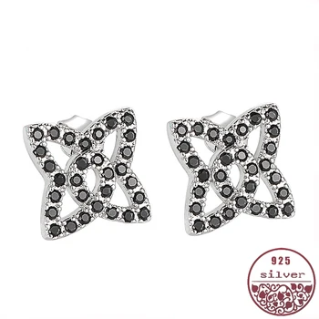 s925 sterling silver fashion temperament female models four-pointed star stud earrings set in black Japan and South Korea
s925 sterling silver fashion temperament female models four-pointed star stud earrings set in black Japan and South Korea