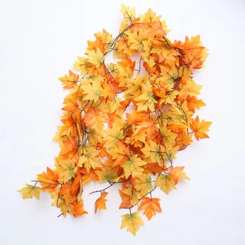 6pcs Artificial Maple Leaf Cane Imitation Rattan Home Door Wall Ceiling Decoration for Halloween Autumn (Red and Yellow)
6pcs Artificial Maple Leaf Cane Imitation Rattan Home Door Wall Ceiling Decoration for Halloween Autumn (Red and Yellow)
