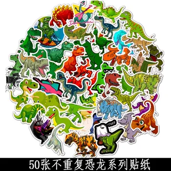 50Pcs Cute Dinosaur Stickers Dinosaur Tyrannosaurus Rex Children's Cartoon Stickers Luggage Pull Pole Box Popular Style TZ138G 
50Pcs Cute Dinosaur Stickers Dinosaur Tyrannosaurus Rex Children's Cartoon Stickers Luggage Pull Pole Box Popular Style TZ138G