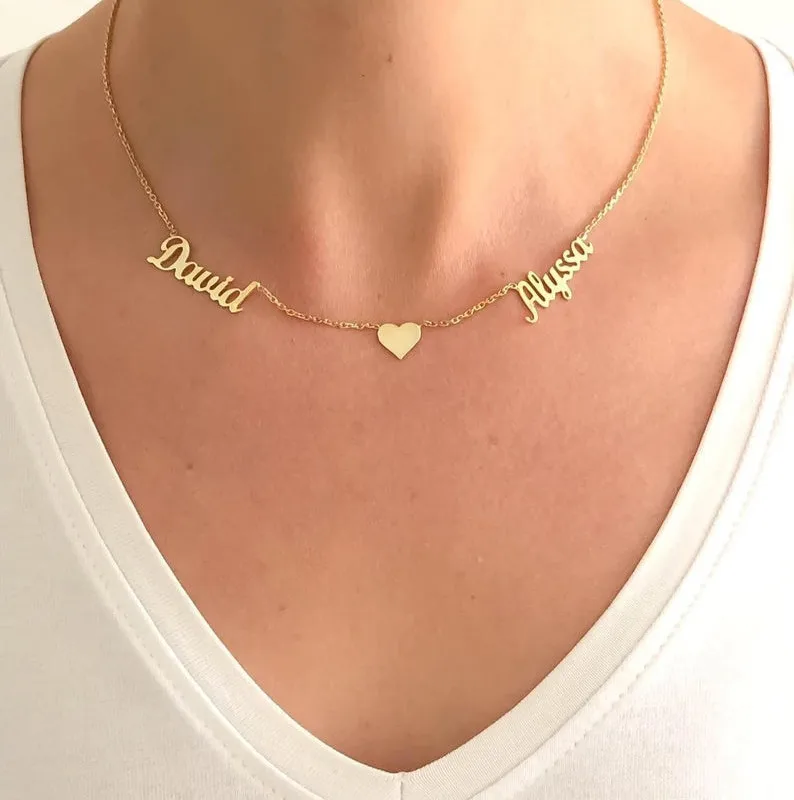 Custom Name Necklace Women Kids Filled Personalized Jewelry Heart Choker Stainless Steel Collier Best Friend Gift
Custom Name Necklace Women Kids Filled Personalized Jewelry Heart Choker Stainless Steel Collier Best Friend Gift