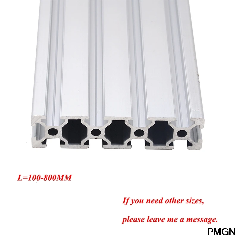1PC 2080 Aluminum Profile Extrusion 100-800mm Length European Standard Anodized Linear Rail for DIY CNC 3D Printer Workbench
1PC 2080 Aluminum Profile Extrusion 100-800mm Length European Standard Anodized Linear Rail for DIY CNC 3D Printer Workbench
