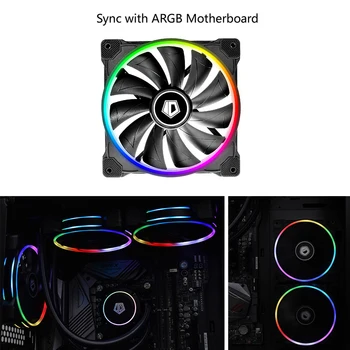 Computer Case PC Fan Adjust ARGB Cooling Fan 120mm Dual Ring Addressable RGB LED Cooling Fan ZF-14025-ARGB PWM 
Computer Case PC Fan Adjust ARGB Cooling Fan 120mm Dual Ring Addressable RGB LED Cooling Fan ZF-14025-ARGB PWM