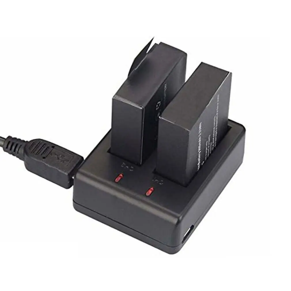 USB Dual Charger+2Pcs 1050mAh Rechargable Li-ion Camera Battery For EKEN H9 H9R H3 H3R H8PRO H8R H8 pro Sports Action Camera
USB Dual Charger+2Pcs 1050mAh Rechargable Li-ion Camera Battery For EKEN H9 H9R H3 H3R H8PRO H8R H8 pro Sports Action Camera