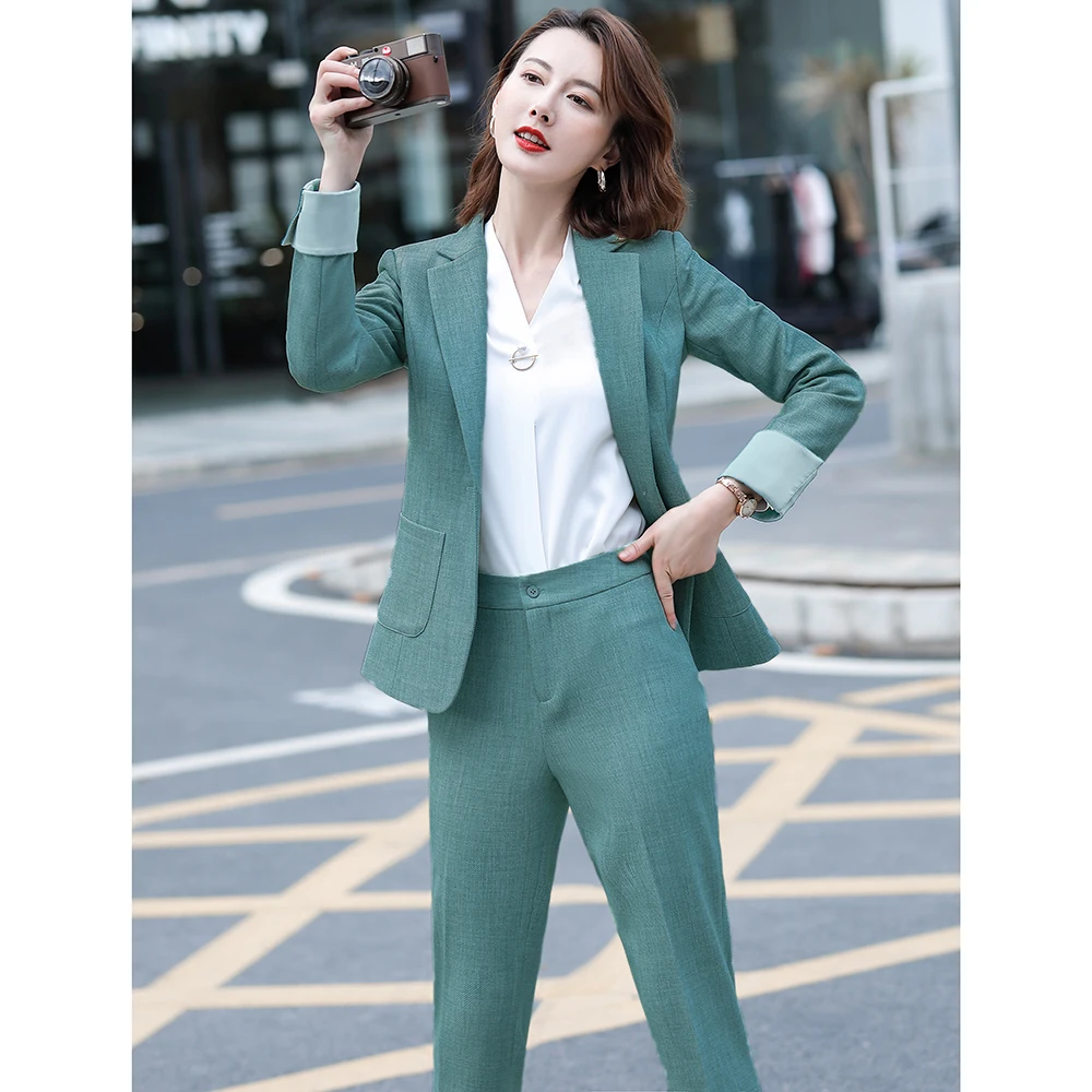 2020 Fashion Casual Ladies Blazer with Pocket for Women Pant Suits Long Sleeve Jacket Sets Work Wear Uniform Business Clothes OL
2020 Fashion Casual Ladies Blazer with Pocket for Women Pant Suits Long Sleeve Jacket Sets Work Wear Uniform Business Clothes OL