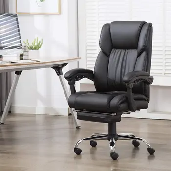 Office Executive Chair with Foldable Upholstered Footrest Ergonomic Computer Chair Adjustable and Reclining Backrest
Office Executive Chair with Foldable Upholstered Footrest Ergonomic Computer Chair Adjustable and Reclining Backrest