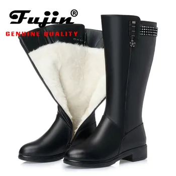 Fujin Wool Women Snow Boot Warm Fur Warm Mid Calf Flat Bottom Shoes Fashion Plush High Boots Platform for Women Winter Boots
Fujin Wool Women Snow Boot Warm Fur Warm Mid Calf Flat Bottom Shoes Fashion Plush High Boots Platform for Women Winter Boots