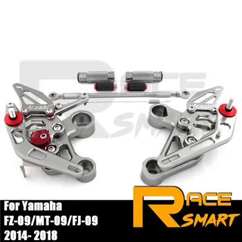 For YAMAHA FZ-09 MT-09 2014 - 2018 FZ09 MT09 Rear Footrests Foot Rest Pegs Pedal Motorcycle Accessories CNC Adjustable Rearset
For YAMAHA FZ-09 MT-09 2014 - 2018 FZ09 MT09 Rear Footrests Foot Rest Pegs Pedal Motorcycle Accessories CNC Adjustable Rearset