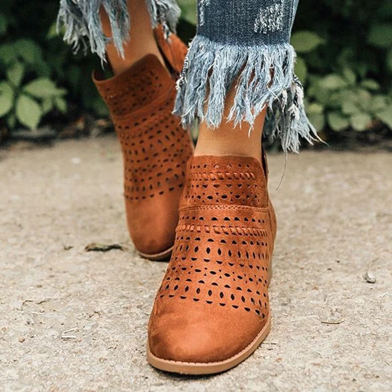 MoneRffi 2019 Fashion Women Boots Spring Summer Block Low Heel Ladies Booties PU Leather Hollow Out Ankle Platform Shoes
MoneRffi 2019 Fashion Women Boots Spring Summer Block Low Heel Ladies Booties PU Leather Hollow Out Ankle Platform Shoes