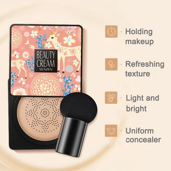 BB Air Cushion Foundation Korean Mushroom Head CC Cream Concealer Whitening Makeup Cosmetic Waterproof Brighten Face Base TSLM1
BB Air Cushion Foundation Korean Mushroom Head CC Cream Concealer Whitening Makeup Cosmetic Waterproof Brighten Face Base TSLM1