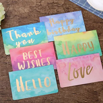 Bronzing Greeting Card Hand Painted Postcard Thank You Blessing Invitations Envelope European Thanksgiving Small Card Paper
Bronzing Greeting Card Hand Painted Postcard Thank You Blessing Invitations Envelope European Thanksgiving Small Card Paper