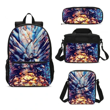 4Pcs/Set Portfolio School Bag For Boys Girls Fashion Fruit Pineapple 3D Printed Backpack Ice Bag Teenage Bookbag Mochila Escolar
4Pcs/Set Portfolio School Bag For Boys Girls Fashion Fruit Pineapple 3D Printed Backpack Ice Bag Teenage Bookbag Mochila Escolar
