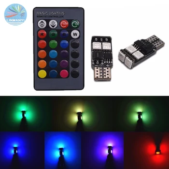 W5W 147 168 194 161 T10 multi-color T10 RGB Clearance Lights reading lights License Plate Light door Light with remote control
W5W 147 168 194 161 T10 multi-color T10 RGB Clearance Lights reading lights License Plate Light door Light with remote control