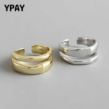 YPAY Korean Real 925 Sterling Silver Open Rings for Women INS Double Layer Irregular Bague Fine Jewelry 2019 New Arrival YMR759
YPAY Korean Real 925 Sterling Silver Open Rings for Women INS Double Layer Irregular Bague Fine Jewelry 2019 New Arrival YMR759