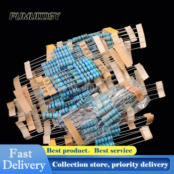 300PCS/LOT 2W Metal Film Resistor Kit 1% Resistor Assorted Kit Set 10 ohm-1M ohm Resistance Pack 30 Values Each 10 pcs 
300PCS/LOT 2W Metal Film Resistor Kit 1% Resistor Assorted Kit Set 10 ohm-1M ohm Resistance Pack 30 Values Each 10 pcs