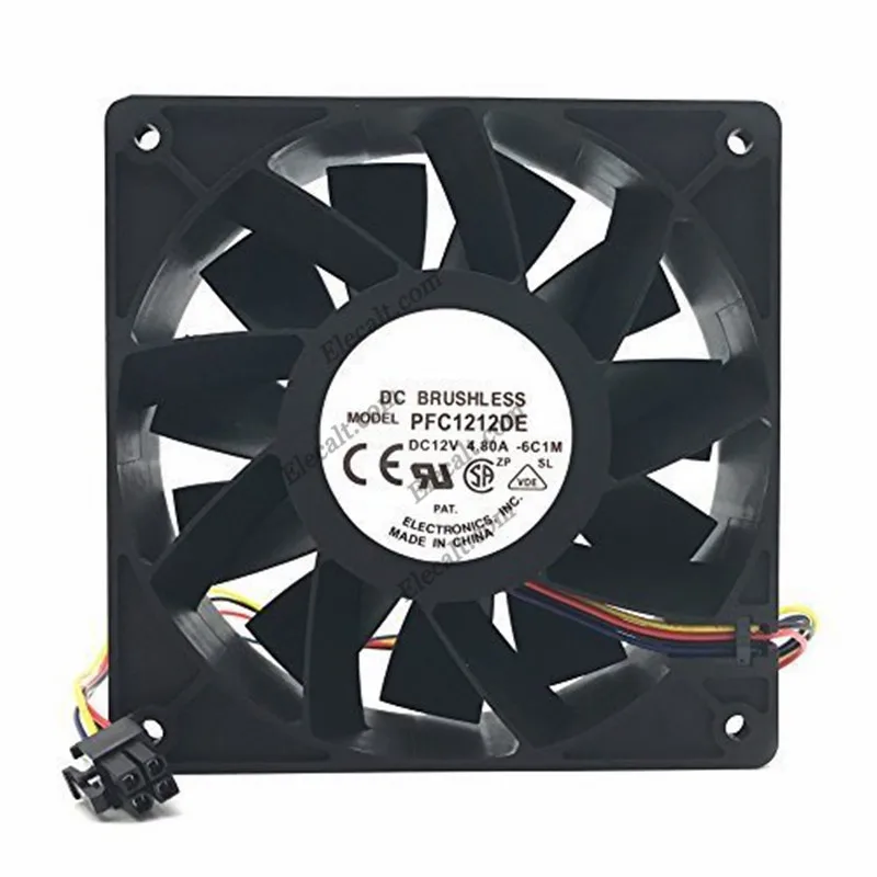 Brand new PFC1212DE 12038 12V 4.8A 12CM Max Airflow Rate Double Ball Violence Fan
Brand new PFC1212DE 12038 12V 4.8A 12CM Max Airflow Rate Double Ball Violence Fan