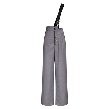 Long Pants High Waist Black Button Split Joint Overalls Trousers New Loose Fit Pants Women Fashion Tide Trousers for Women
Long Pants High Waist Black Button Split Joint Overalls Trousers New Loose Fit Pants Women Fashion Tide Trousers for Women