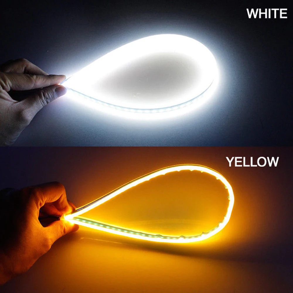 2pcs Signal Strip Light Headlight Daily lamp Slim Amber Sequential Flexible LED DRL Turn
2pcs Signal Strip Light Headlight Daily lamp Slim Amber Sequential Flexible LED DRL Turn