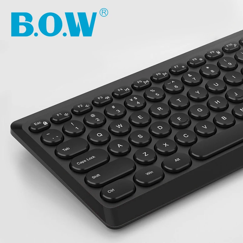 B.O.W Slim Keyboard 101 keys ,Ultra-Slim Wired USB Multimedia Mini small Keyboard round keys for PC/Laptop / Desktop
B.O.W Slim Keyboard 101 keys ,Ultra-Slim Wired USB Multimedia Mini small Keyboard round keys for PC/Laptop / Desktop