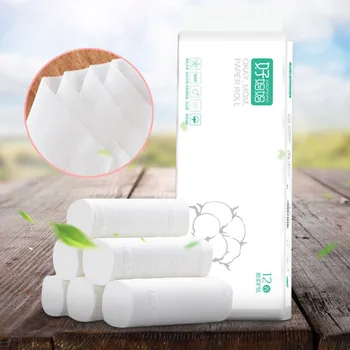 12 Rolls Skin-friendly Toilet Paper Tissue Roll Paper Hardcover Paper Native Wood Pulp Bath Household Coreless Soft Toilet Paper
12 Rolls Skin-friendly Toilet Paper Tissue Roll Paper Hardcover Paper Native Wood Pulp Bath Household Coreless Soft Toilet Paper