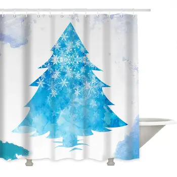 Bathroom Shower Curtains Christmas Tree Waterproof Polyester Fabric Bath Curtain Set with Hooks
Bathroom Shower Curtains Christmas Tree Waterproof Polyester Fabric Bath Curtain Set with Hooks