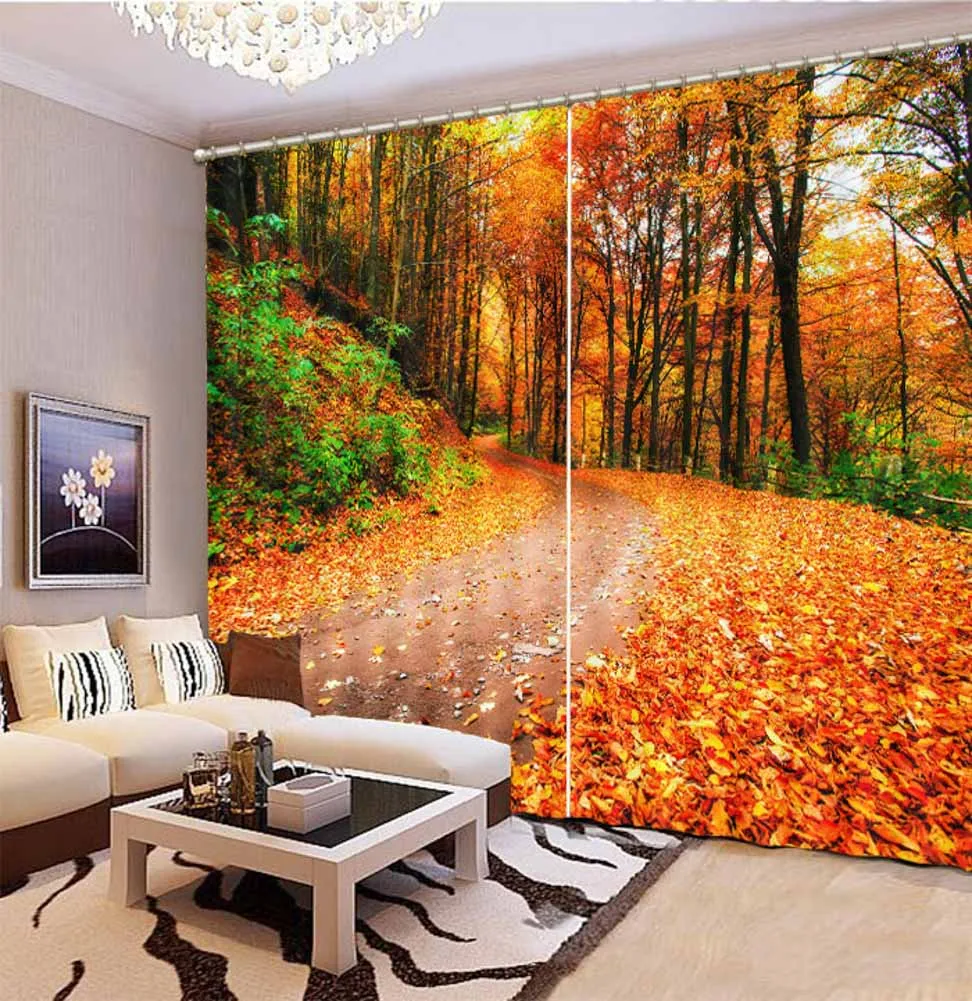 high quality curtain Autumn landscape curtains custom Living room bedroom modern 3d blackout window curtains
high quality curtain Autumn landscape curtains custom Living room bedroom modern 3d blackout window curtains