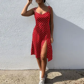 Sexy High Split Backless Bodycon Dress Women Sleeveless Camis Summer Dress Dot Print Short Party Casual Beach Dress Sundress
Sexy High Split Backless Bodycon Dress Women Sleeveless Camis Summer Dress Dot Print Short Party Casual Beach Dress Sundress