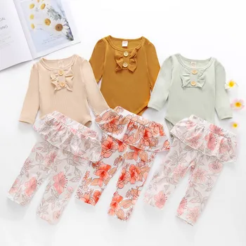 Spring Summer Baby Girls Outfits Baby Girl Cotton Long Sleeve O-Neck Romper Floral Printed Pants Set 0-18M D30
Spring Summer Baby Girls Outfits Baby Girl Cotton Long Sleeve O-Neck Romper Floral Printed Pants Set 0-18M D30