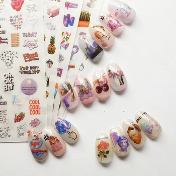 2020 New 3D Nail Art Stickers Bohemia Colorful Letter Portrait Image Nails Stickers For Nails Sticker Decorations Manicure Z349
2020 New 3D Nail Art Stickers Bohemia Colorful Letter Portrait Image Nails Stickers For Nails Sticker Decorations Manicure Z349