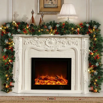2.7M Christmas Rattan Artificial Garland Wreath Ornament Home Decor Pine Tree Xmas Fireplace Rattan Decor New Year Decoracion
2.7M Christmas Rattan Artificial Garland Wreath Ornament Home Decor Pine Tree Xmas Fireplace Rattan Decor New Year Decoracion