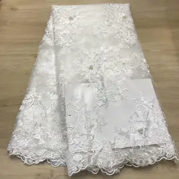 african lace fabric 2019 high quality white lace french mesh fabric beaded nigerian swiss lace fabrics for wedding party dress
african lace fabric 2019 high quality white lace french mesh fabric beaded nigerian swiss lace fabrics for wedding party dress