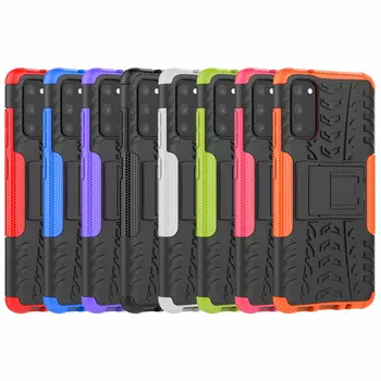 

30pcs/lot 2 in 1 Hybrid Combo Armor Rugged Stand Case for Samsung S20 S20 Plus S20 Ultra S10 LITE NOTE 10 LITE A21 A51 A71