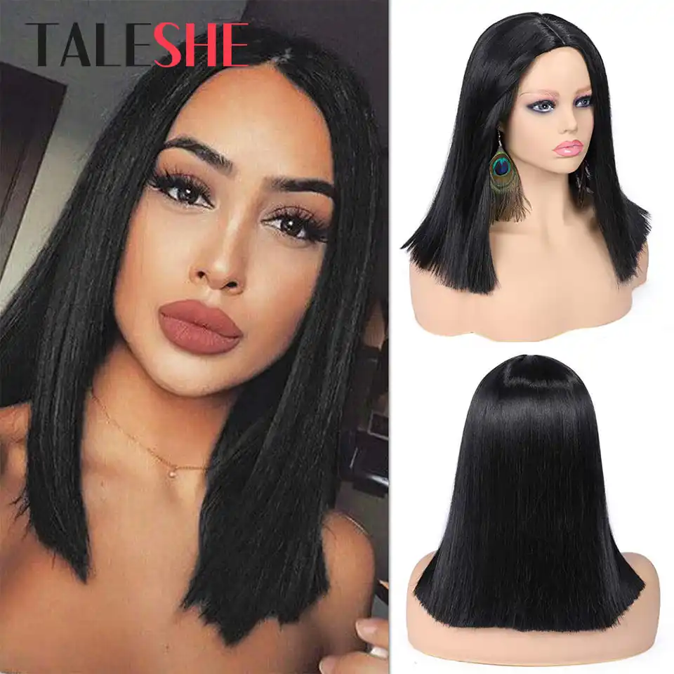 Pariki Iz Naturalnyh Korichnevyh Korotkih Volnistyh Volos Taleshe Smeshannye Cveta Sinteticheskie Pariki Dlya Chernyh Zhenshin Blond Rozovyj Kosplej Nakladnye Volosy Aliekspress