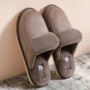 Large Size 36-45 Winter House Slippers Men Comfortable Indoor Slippers Short Plush Warm Non-slip Unisex Warm Slippers with Fur 
Large Size 36-45 Winter House Slippers Men Comfortable Indoor Slippers Short Plush Warm Non-slip Unisex Warm Slippers with Fur