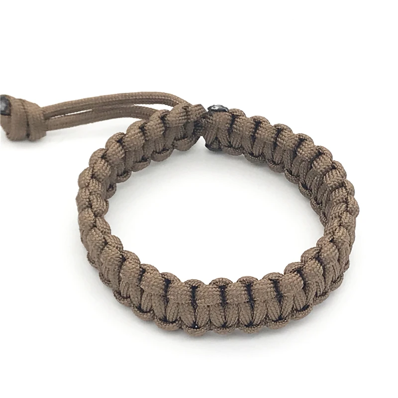 

20-25cm Adjustable Survival Emergency 550 Paracord Bracelets 7 Stands Cord for Camping Hiking Safety Surivival Accessories