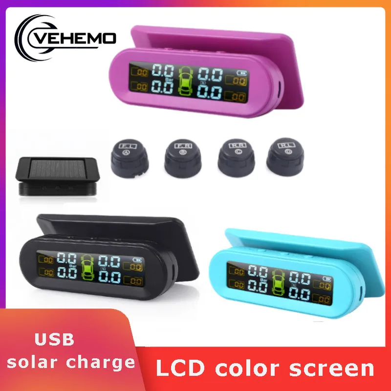 Vehemo Universal Car Tyre Sensor Alarm LCD Tire Pressure Monitoring System Security 4 External TPMS Dashboard Wireless Creta
Vehemo Universal Car Tyre Sensor Alarm LCD Tire Pressure Monitoring System Security 4 External TPMS Dashboard Wireless Creta