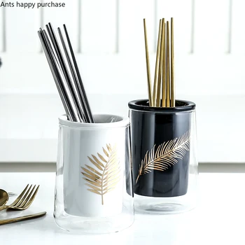 Ceramic Chopsticks Tube Chopsticks Cage Cutlery Storage Box Shelf Drain Tank Mildew Proof Chopsticks Bucket Household Kitchen
Ceramic Chopsticks Tube Chopsticks Cage Cutlery Storage Box Shelf Drain Tank Mildew Proof Chopsticks Bucket Household Kitchen