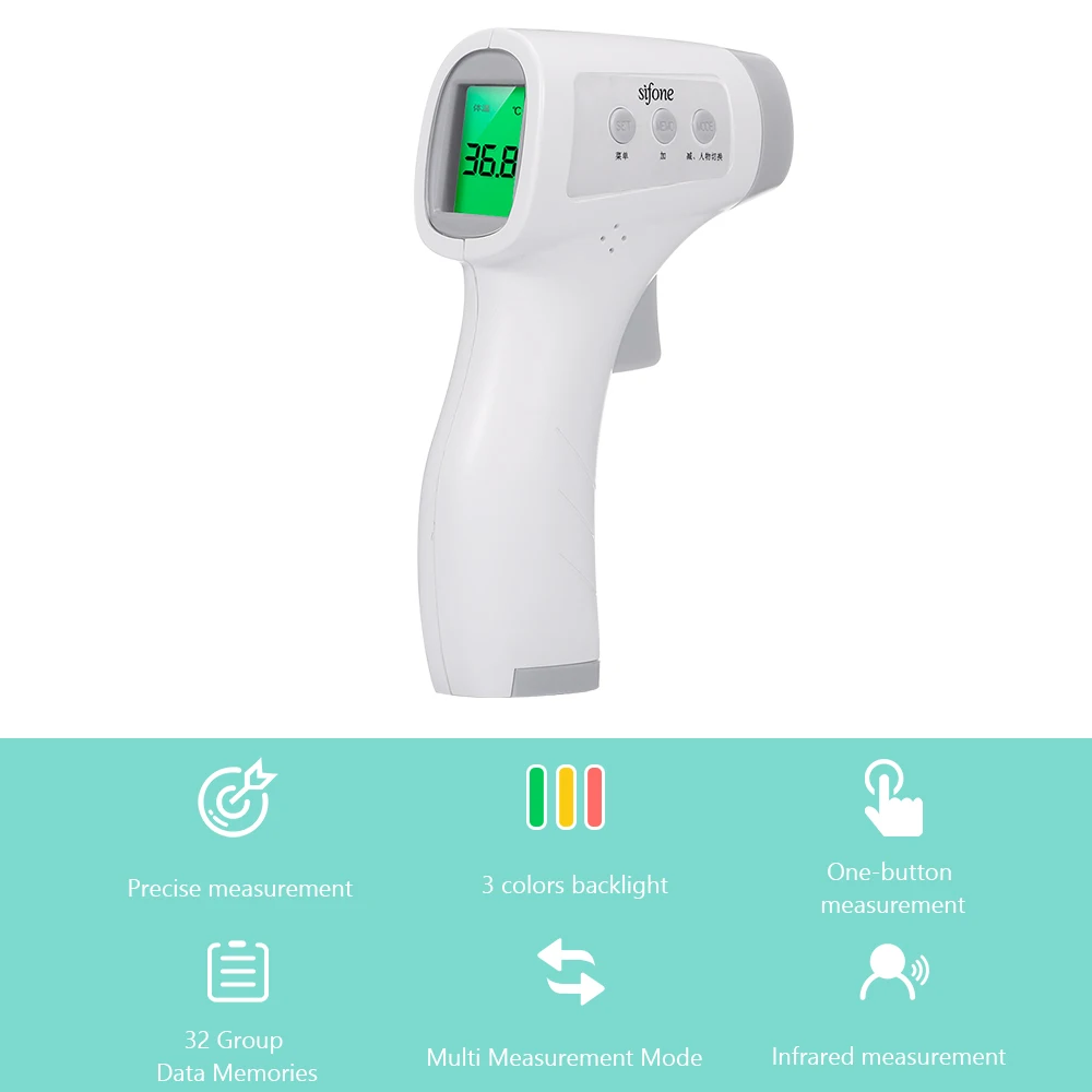 Digital Temperature Non-Contact Infrared Thermometer Child Baby Temperature Gun Forehead Thermometer Body thermometer infrarouge
Digital Temperature Non-Contact Infrared Thermometer Child Baby Temperature Gun Forehead Thermometer Body thermometer infrarouge