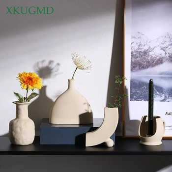 Hot Selling New Nordic Ceramic Creative Vase Crafts Balcony Flower Pot Dried Flower Arrangement Home Decoration Ornaments 
Hot Selling New Nordic Ceramic Creative Vase Crafts Balcony Flower Pot Dried Flower Arrangement Home Decoration Ornaments