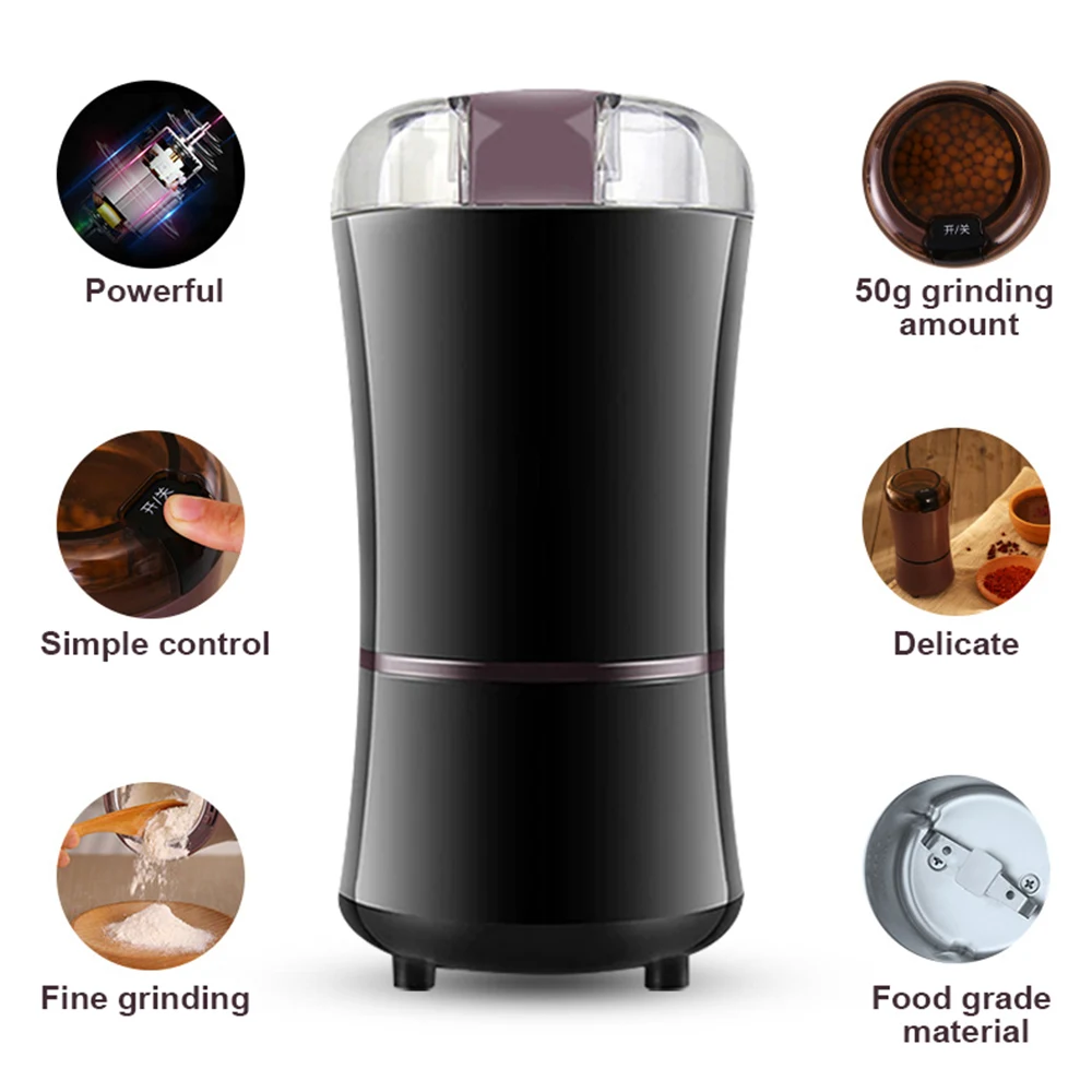 Coffee Grinder Nuts Seeds Coffee Bean Grind Machine 400W Electric Mini Kitchen Salt Pepper Grinder Powerful Spice
Coffee Grinder Nuts Seeds Coffee Bean Grind Machine 400W Electric Mini Kitchen Salt Pepper Grinder Powerful Spice