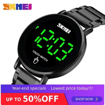 SKMEI Fashion Men Digital Watch Male Touch Screen LED Light Display 3bar Waterproof Stainless Steel Strap montre homme 1550
SKMEI Fashion Men Digital Watch Male Touch Screen LED Light Display 3bar Waterproof Stainless Steel Strap montre homme 1550