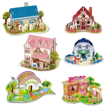 Creative 3d Three-dimensional Puzzle Parent-child Animal Combination Mini House Children's Puzzle DIY Hand-assembled Paper Toys
Creative 3d Three-dimensional Puzzle Parent-child Animal Combination Mini House Children's Puzzle DIY Hand-assembled Paper Toys
